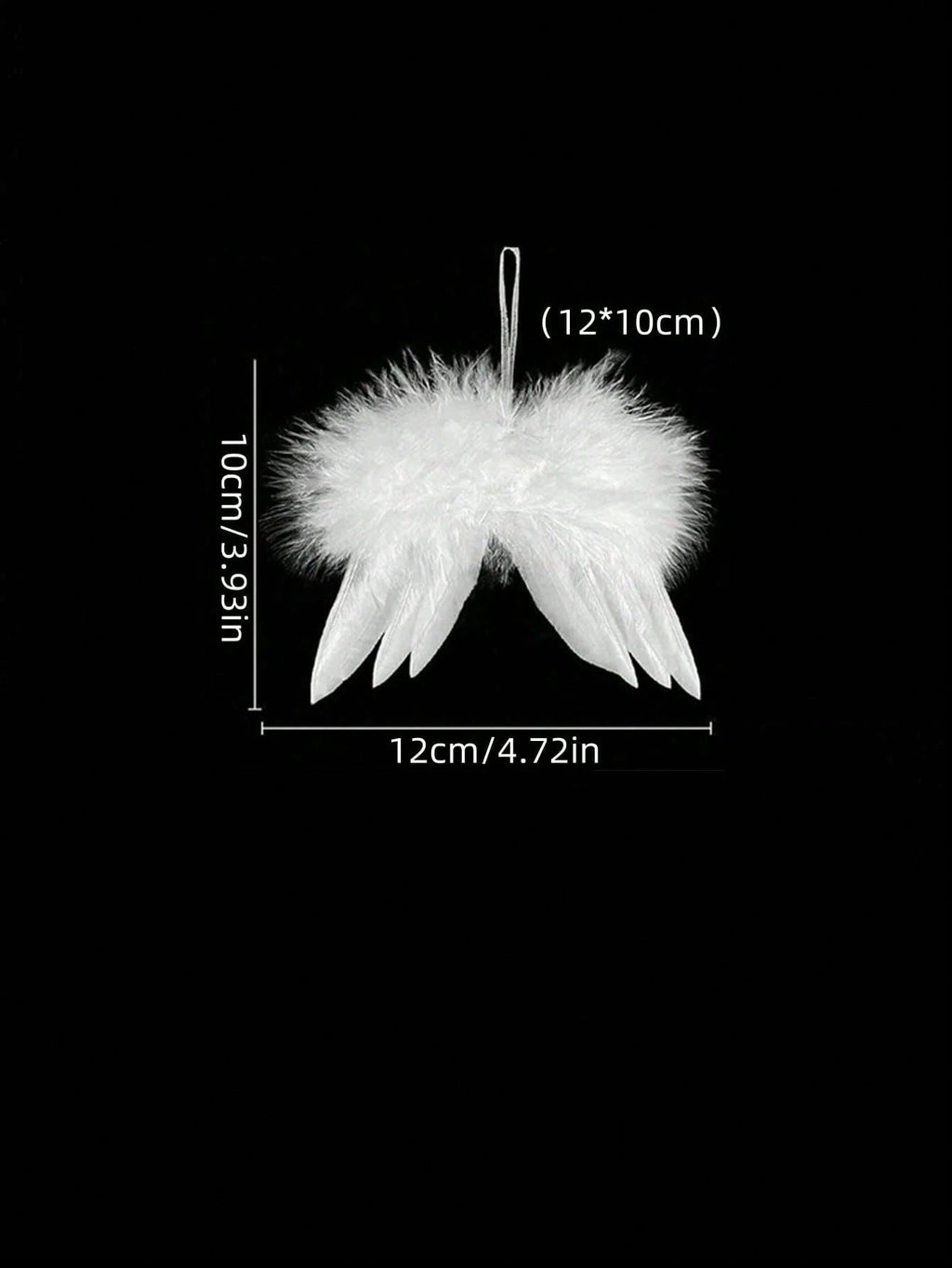 10-Piece White Angel Wings Christmas Decorations – Elegant Feather Ornaments for Christmas Trees, DIY Crafts, and Holiday Garland Accessories. Perfect for Family Gatherings, Party Décor, and Handmade Festive Creations.